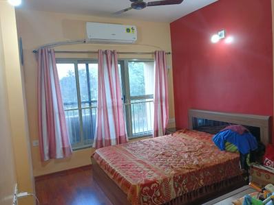 Bedroom Image of 1080 Sq.ft 2 BHK Apartment / Flat for rent in Adani The Meadows, Shantigram Ahmedabad for Rs. 30000