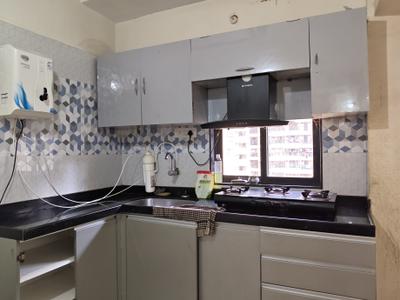 Kitchen Image of 580 Sq.ft 1 BHK Apartment / Flat for rent in Raunak City, Kalyan West Kalyan for Rs. 17500