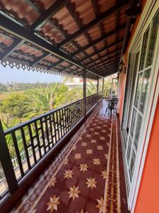 Balcony Image of 550 Sq.ft 1 BHK Apartment / Flat for rent in Sernabatim Goa for Rs. 25000