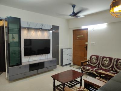 Living Room Image of 1100 Sq.ft 3 BHK Apartment / Flat for rent in Amrutha Heights, Whitefield Bengaluru for Rs. 66000