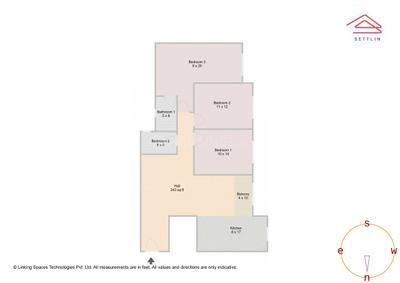 Image of 1499 Sq.ft 3 BHK Apartment / Flat for sale in Esteem Gardenia by Esteem Ventures, Sahakara Nagar, Bengaluru for Rs. 17900000