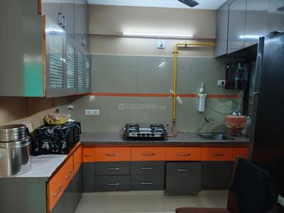 Kitchen Image of 735 Sq.ft 2 BHK Apartment / Flat for rent in Kavisha Aer, Shela Ahmedabad for Rs. 26000