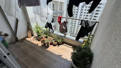 Balcony Image of 1279 Sq.ft 3 BHK Apartment / Flat for rent in Gera World Of Joy, Upper Kharadi Pune for Rs. 50000