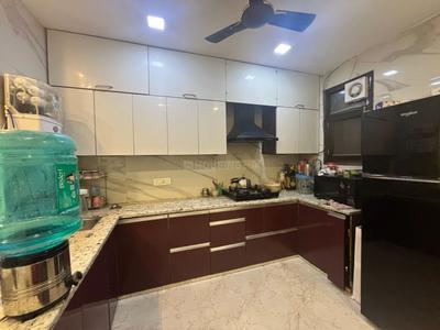 Kitchen Image of 1206 Sq.ft 3 BHK Builder Floor for rent in Gujranwala Town New Delhi for Rs. 56000