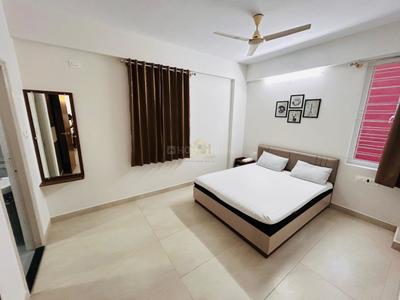 Bedroom Image of 750 Sq.ft 1 BHK Apartment / Flat for rent in Nagavara Bengaluru for Rs. 32000