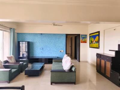 Living Room Image of 2500 Sq.ft 4 BHK Apartment / Flat for rent in Goel Hari Ganga, Yerawada Pune for Rs. 77000
