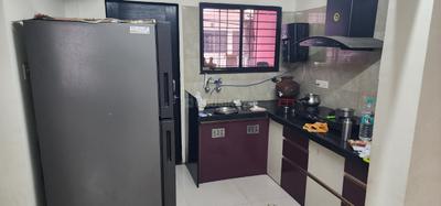 Kitchen Image of 1050 Sq.ft 2 BHK Apartment / Flat for rent in Atharva Nagari 2, Manewada Nagpur for Rs. 14000