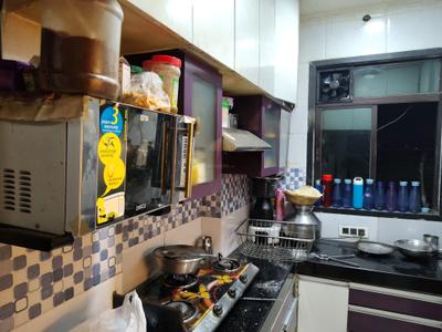 Kitchen Image of 500 Sq.ft 1 BHK Apartment / Flat for rent in Jaydeep Prathmesh Towers, Kasarvadavali Thane for Rs. 17202