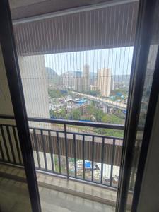 Balcony Image of 1385 Sq.ft 3 BHK Apartment / Flat for rent in National Trinity Paradise Phase 1, Shilphata Thane for Rs. 24000
