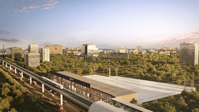 Image of 1077 Sq.ft 2 BHK Apartment / Flat for sale in Godrej Emerald Waters, Pimpri, Pune for Rs. 11400000