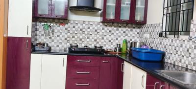 Kitchen Image of 1000 Sq.ft 2 BHK Apartment / Flat for rent in Vandana Marvel, Kudlu Bengaluru for Rs. 30000