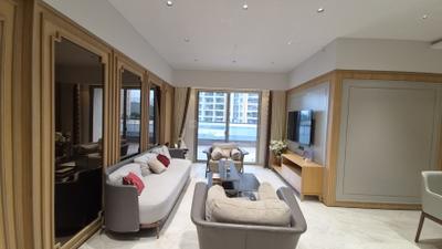 Living Room Image of 960 Sq.ft 2 BHK Apartment / Flat for rent in Majestique Towers East, Upper Kharadi Pune for Rs. 50000