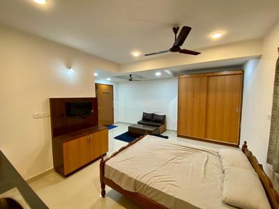Bedroom Image of 350 Sq.ft 1 RK Apartment / Flat for rent in Indira Nagar Bengaluru for Rs. 32000
