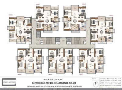 Image of 1335 Sq.ft 3 BHK Apartment / Flat for sale in Pavani Mirabilia, K R Puram, Bengaluru for Rs. 16800000