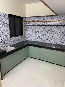 Kitchen Image of 1200 Sq.ft 2 BHK Apartment / Flat for rent in Aagam Pooja Govindji Park, Athwa Surat for Rs. 22000