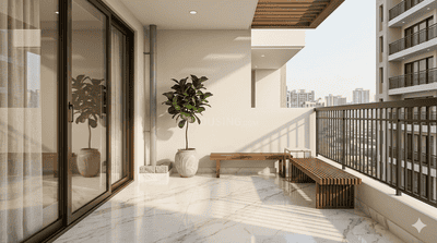 Balcony Image of 1800 Sq.ft 3 BHK Apartment / Flat for sale in The Grand Sky, Radiala Mohali for Rs. 9999999