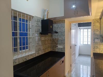 Kitchen Image of 1050 Sq.ft 2 BHK Builder Floor for rent in Murugeshpalya Bengaluru for Rs. 25000