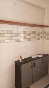 Kitchen Image of 406 Sq.ft 2 BHK Apartment / Flat for rent in Omega Platinum Heights, Bajrang Wadi Rajkot for Rs. 13000