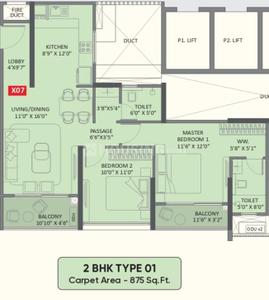 Image of 2390 Sq.ft 4 BHK Apartment / Flat for sale in Yashada EVO, Punawale, Pune for Rs. 19500000