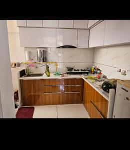 Kitchen Image of 1560 Sq.ft 3 BHK Apartment / Flat for rent in Pavansut Monarc Clans, Zundal Ahmedabad for Rs. 33000