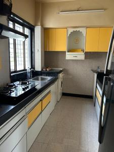 Kitchen Image of 790 Sq.ft 2 BHK Apartment / Flat for rent in Puraniks Kanchan Pushp Society, Kasarvadavali Thane for Rs. 30000