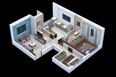 Image of 800 Sq.ft 2 BHK Apartment / Flat for sale in Satpur, Nashik for Rs. 2800000