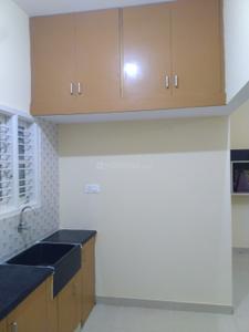 Kitchen Image of 700 Sq.ft 1 BHK Builder Floor for rent in Sahakara Nagar Bengaluru for Rs. 17000