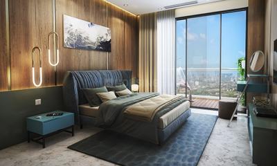 Bedroom Image of 1250 Sq.ft 3 BHK Apartment / Flat for sale in Runwal The Central Park Phase I, Chinchwad Pune for Rs. 21000000