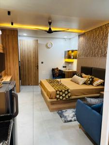 Bedroom Image of 600 Sq.ft 1 BHK Apartment / Flat for rent in VN Exclusive 444, Karolan Ka Barh Jaipur for Rs. 18000