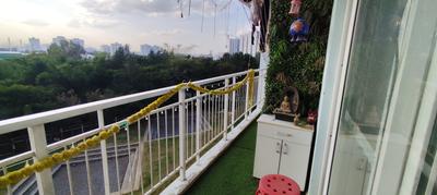 Balcony Image of 1680 Sq.ft 3 BHK Apartment / Flat for sale in SJR Blue Waters, Parappana Agrahara Bengaluru for Rs. 25000000