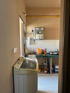 Kitchen Image of 600 Sq.ft 2 BHK Apartment / Flat for rent in Adani Aangan, Shantigram Ahmedabad for Rs. 22000