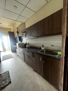 Kitchen Image of 440 Sq.ft 1 RK Studio for rent in Paramount Golfforeste Oak &amp; Pine, Surajpur Greater Noida for Rs. 15000