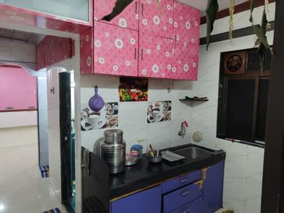Kitchen Image of 525 Sq.ft 1 BHK Apartment / Flat for rent in Sai Samarth Mitra Thane for Rs. 17000