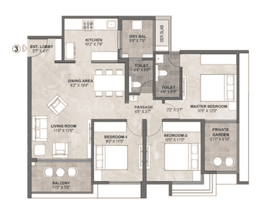3 BHK Flat