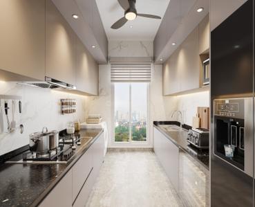 Kitchen Image of 891 Sq.ft 3 BHK Apartment / Flat for sale in GFT Aakasa Shivaji Park, Shivaji Park Mumbai for Rs. 46300000
