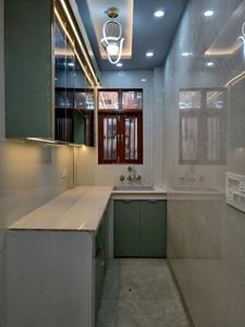Kitchen Image of 600 Sq.ft 2 BHK Apartment / Flat for sale in Hans Luxury Floor, Nawada New Delhi for Rs. 3700001