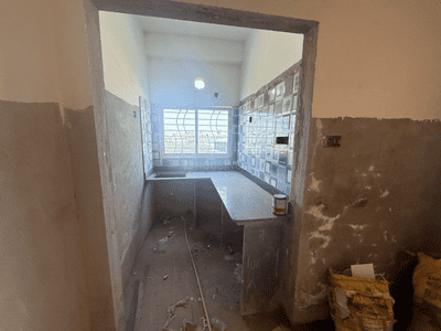 Kitchen Image of 860 Sq.ft 3 BHK Apartment / Flat for sale in Airport Gate no. 1 Kolkata for Rs. 3870000