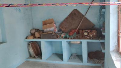 Kitchen Image of 150 Sq.ft 2 BHK Independent House for rent in Dayal Bagh Agra for Rs. 4000