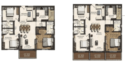 Image of 2075 Sq.ft 3 BHK Apartment / Flat for sale in Vasavi Signature, Hitech City, Hyderabad for Rs. 20000000