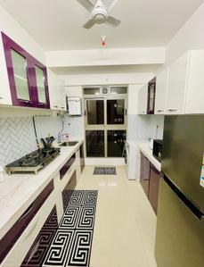 Kitchen Image of 1120 Sq.ft 2 BHK Apartment / Flat for rent in Sahajanand Avenue, Vadadla Bharuch for Rs. 11500