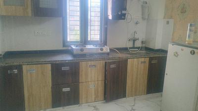 Kitchen Image of 600 Sq.ft 1 BHK Builder Floor for rent in Narayan Vihar Jaipur for Rs. 15000