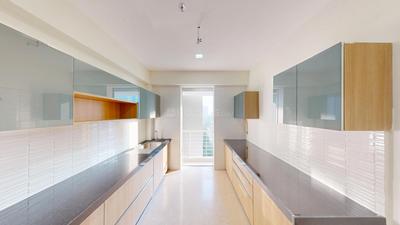 Kitchen Image of 1192 Sq.ft 3 BHK Apartment / Flat for sale in Ekta Tripolis, Goregaon West Mumbai for Rs. 40000000