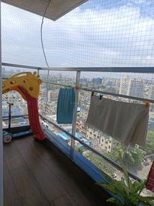 Bedroom Three Image of 1350 Sq.ft 3 BHK Apartment / Flat for rent in Vision Greenville, Hadapsar Pune for Rs. 45000