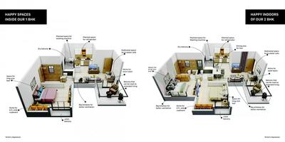 Image of 1402 Sq.ft 3 BHK Apartment / Flat for sale in Aryavedant Palm Spring, Ravet, Pune for Rs. 8950000