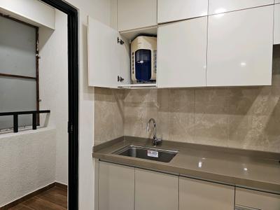 Kitchen Image of 550 Sq.ft 1 RK Apartment / Flat for rent in Duville Riverdale Suites, Kharadi Pune for Rs. 34000