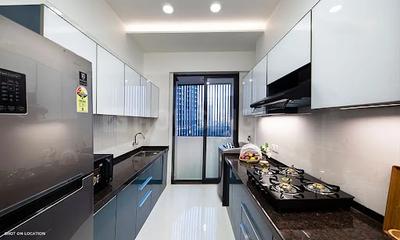 Kitchen Image of 650 Sq.ft 2 BHK Apartment / Flat for sale in Shreeji Eternity, Malad West Mumbai for Rs. 13500000