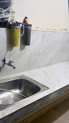 Kitchen Image of 750 Sq.ft 1 RK Builder Floor for rent in New Amritsar Colony Amritsar for Rs. 9000