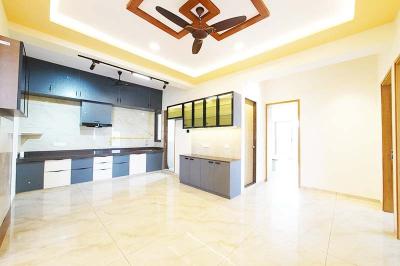 Kitchen Image of 2673 Sq.ft 3 BHK Apartment / Flat for sale in Arham Heights, Sargasan Gandhinagar for Rs. 13500000