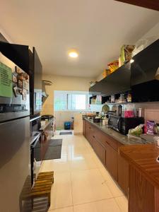 Kitchen Image of 1450 Sq.ft 3 BHK Apartment / Flat for rent in Domlur Layout Bengaluru for Rs. 85000