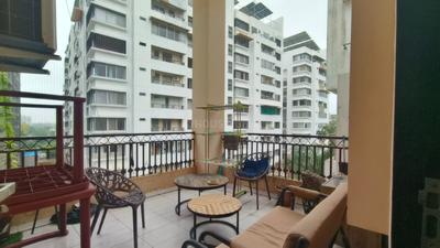 Balcony Image of 1350 Sq.ft 3 BHK Penthouse for rent in Priyanka Green Emerald, New Alkapuri Vadodara for Rs. 35000